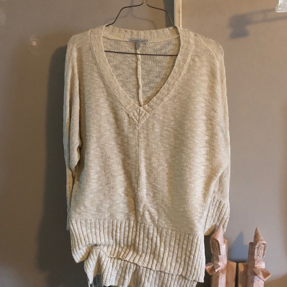 Charlotte Russe Beige V-Neck Sweater